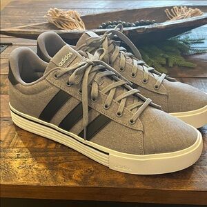 Adidas Men's Gray and Black Sneakers NWOB